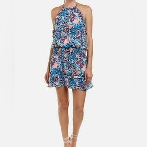 XS Parker ruffle mini dress: only worn once and in perfect condition